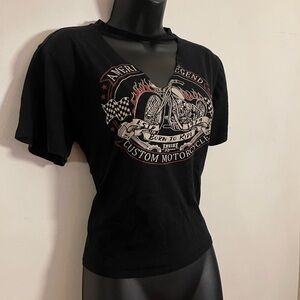 Black Graphic Short Sleeve Tee